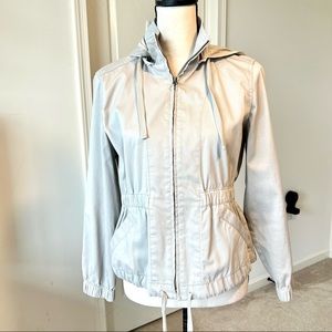 LIZ CLAIBORNE Petite Lightweight Drawstring Waist Hooded Jacket—SZ. SP